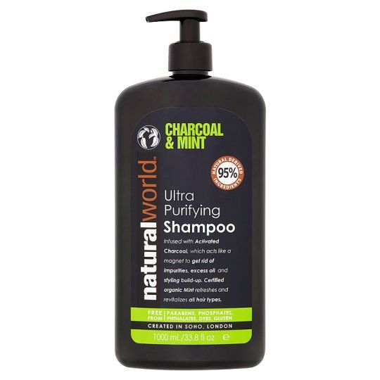 Natural World Charcoal and Mint Shampoo