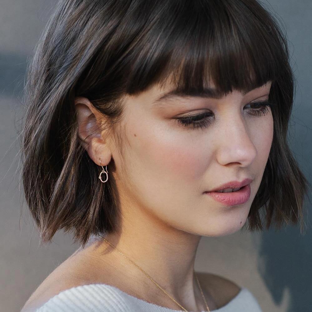 Thick Hair Styles Short Hair With Bangs Choppy Bob Hairstyles