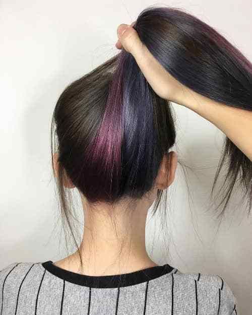 Black Hair With Purple