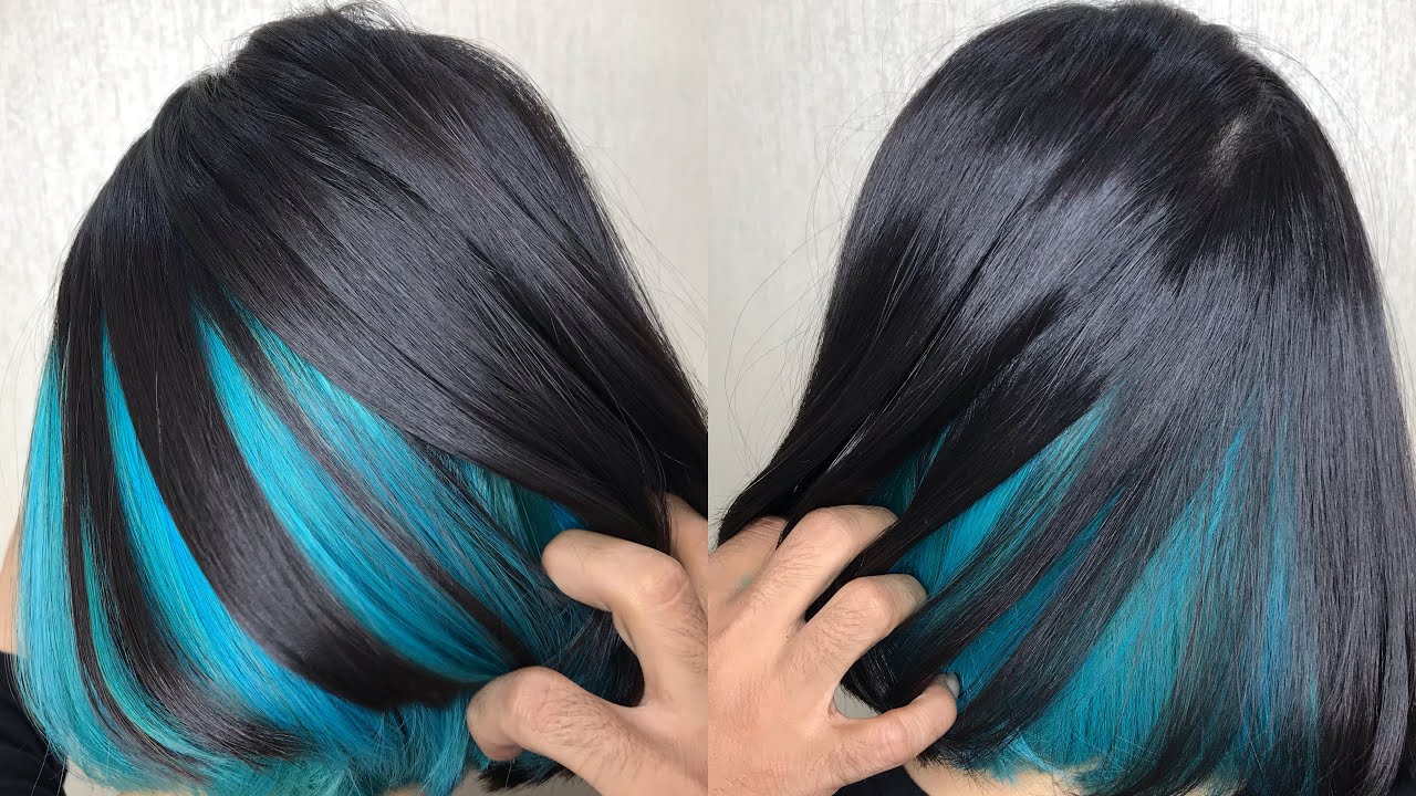 1. Dark blue underlayer hair dye - wide 5